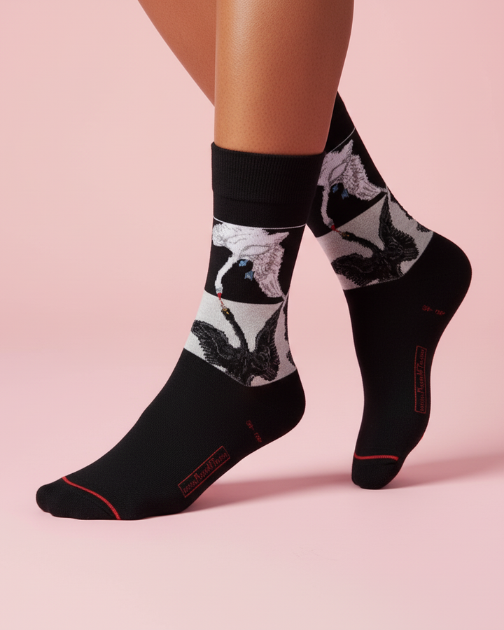 Hilma Af Klint Socks - the Swan No.1