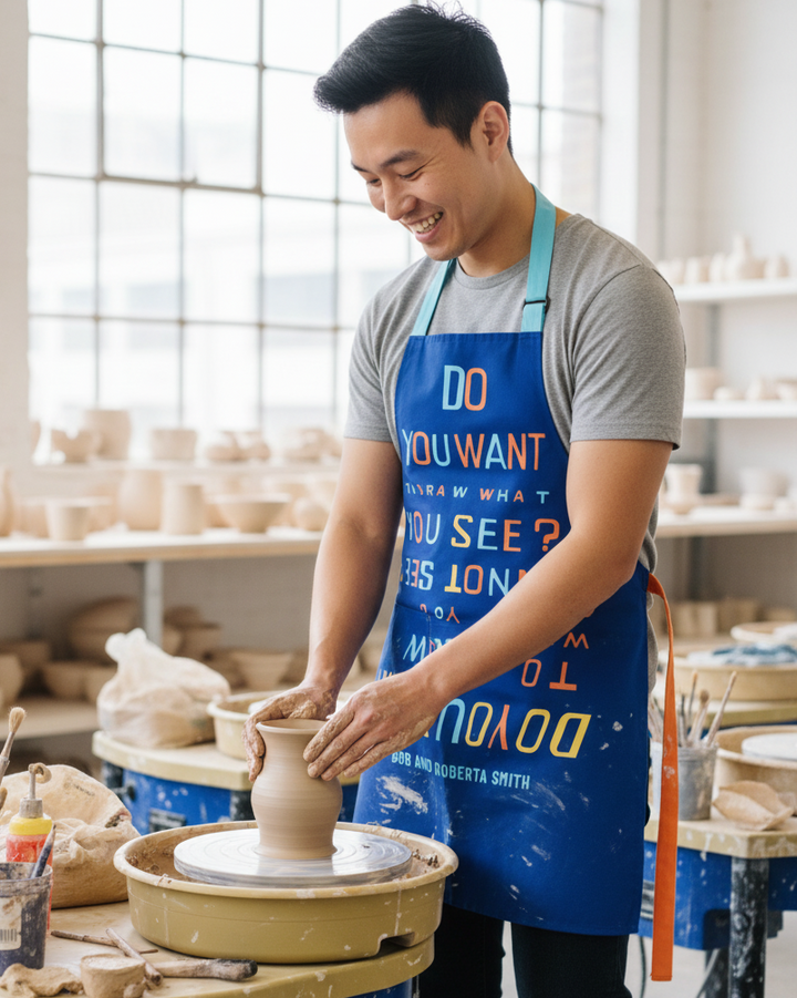 Bob and Roberta Smith - 'Do You Want To Draw' Apron