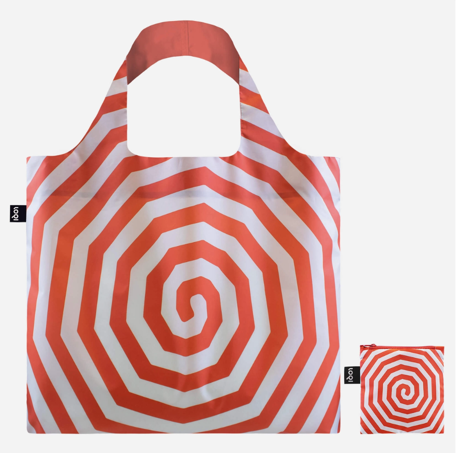 Louise Bourgeois Spirals Red Recycled Bag