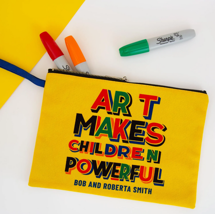 Bob and Roberta Smith Pouch 'Art Makes Children Powerful'