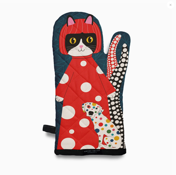 Yayoi Kusama W. Love & Dog Oven Mitt