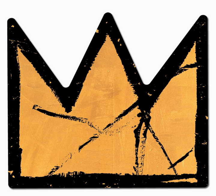Basquiat Gold Crown Die- Cut Sticker