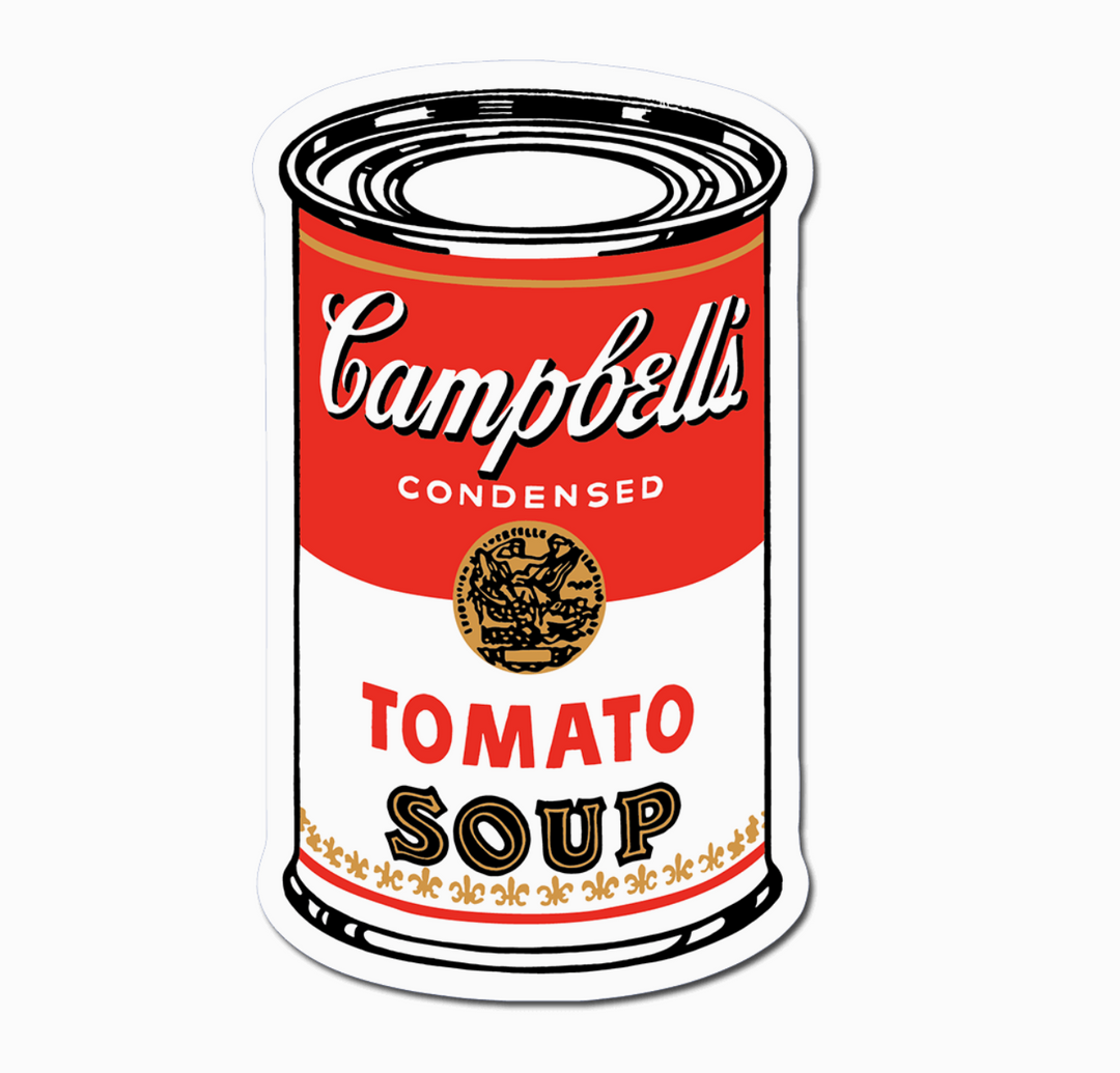 Andy Warhol Campbell's Soup Die-Cut Sticker