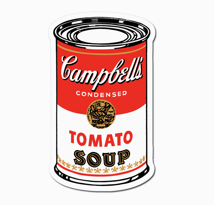 Andy Warhol Campbell's Soup Die-Cut Sticker