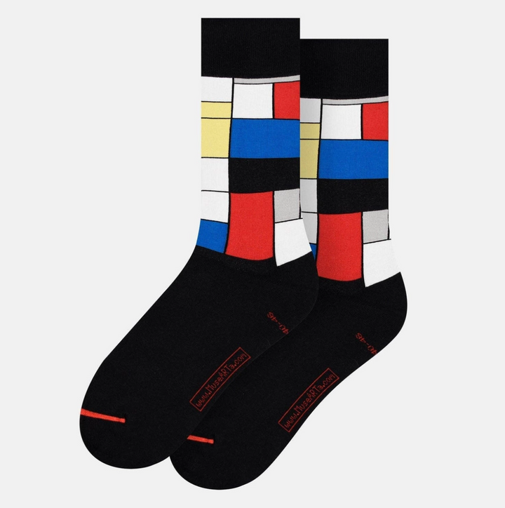 Piet Mondrian Socks - 'Composition II with Red, Blue and Yellow'