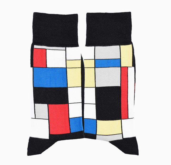 Piet Mondrian Socks - 'Composition II with Red, Blue and Yellow'