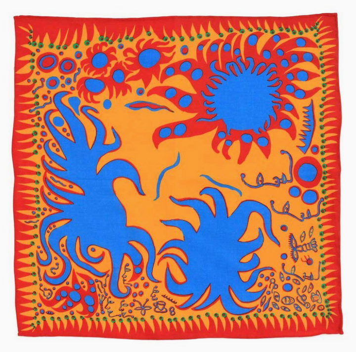 Yayoi Kusama, 'Joy I Feel' Handkerchief