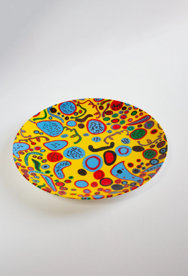 Yayoi Kusama: 'Love Was Infinitely Shining' Ceramic Plate