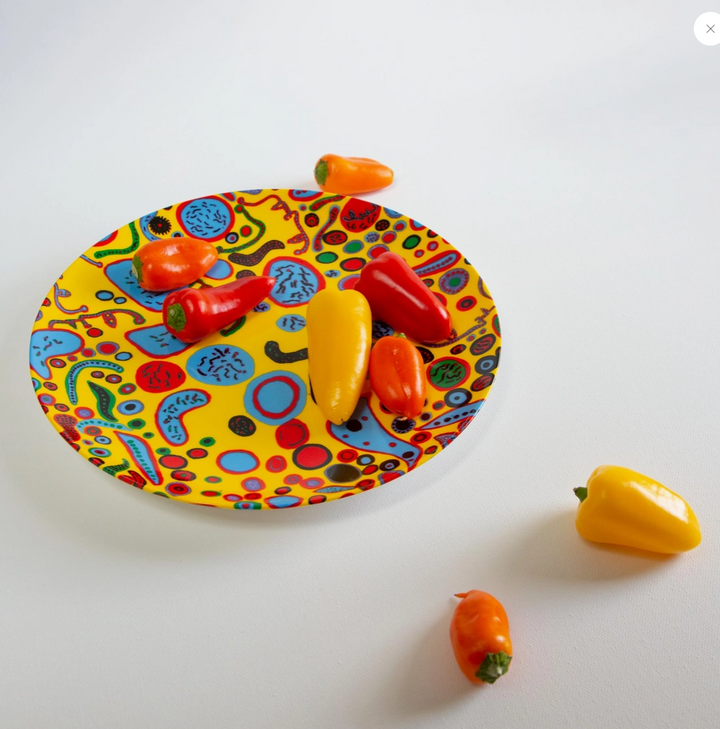 Yayoi Kusama: 'Love Was Infinitely Shining' Ceramic Plate