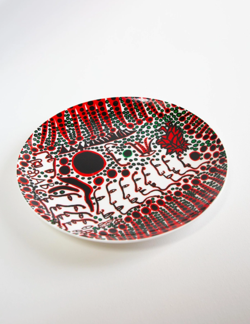 Yayoi Kusama Ceramic Plate - 'Women Wait For Love'
