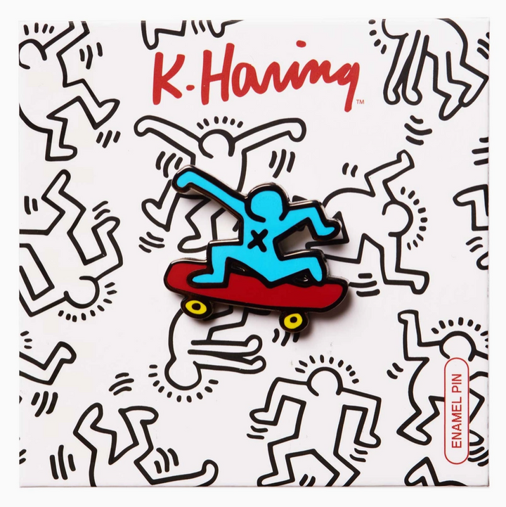 Keith Haring Skateboarder Pin