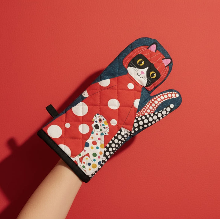 Yayoi Kusama W. Love & Dog Oven Mitt