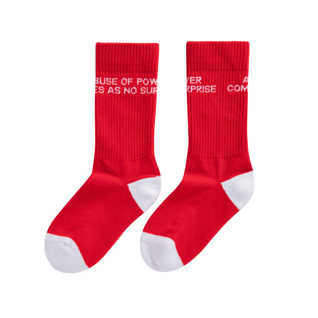 Jenny Holzer - Abuse of Power socks