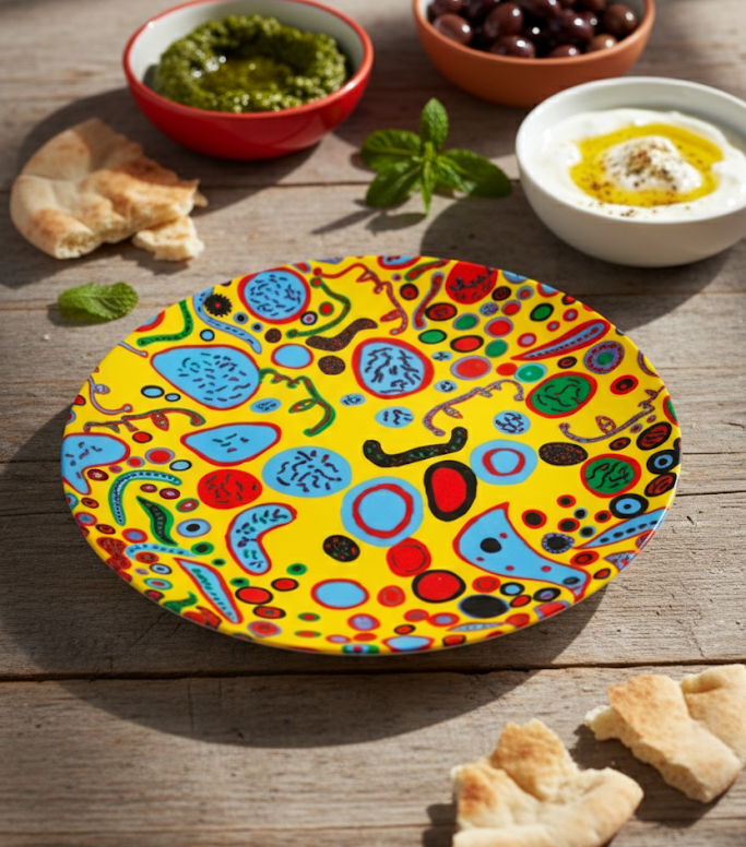 Yayoi Kusama: 'Love Was Infinitely Shining' Ceramic Plate