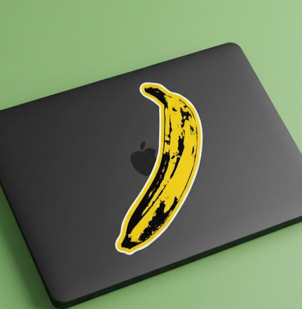 Andy Warhol Big Banana Die-Cut Sticker