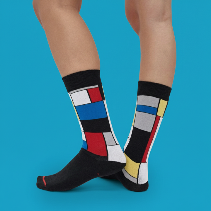 Piet Mondrian Socks - 'Composition II with Red, Blue and Yellow'