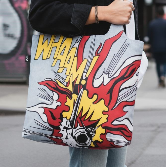 Roy Lichtenstein 'Whaam!' Recycled Tote Bag